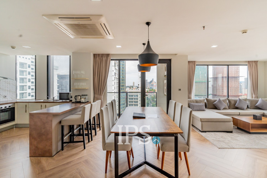 3 Bedroom Serviced Apartment For Rent - BKK1, Phnom Penh