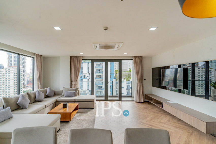 3 Bedroom Serviced Apartment For Rent - BKK1, Phnom Penh