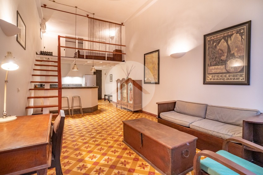 61 Sqm Loft Studio Apartment For Rent - Phsar Kandal 1, Phnom Penh
