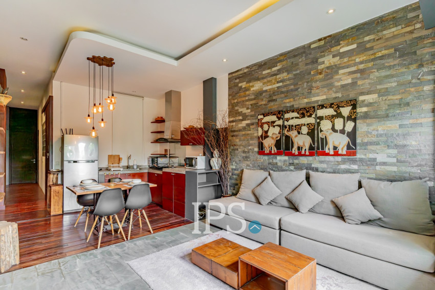1 Bedroom Serviced Apartment For Rent - Tonle Bassac, Phnom Penh