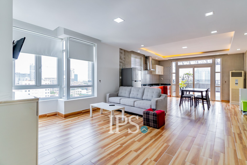 2 Bedrooms Serviced Apartment for Rent- Tonle Bassac , Phnom Penh
