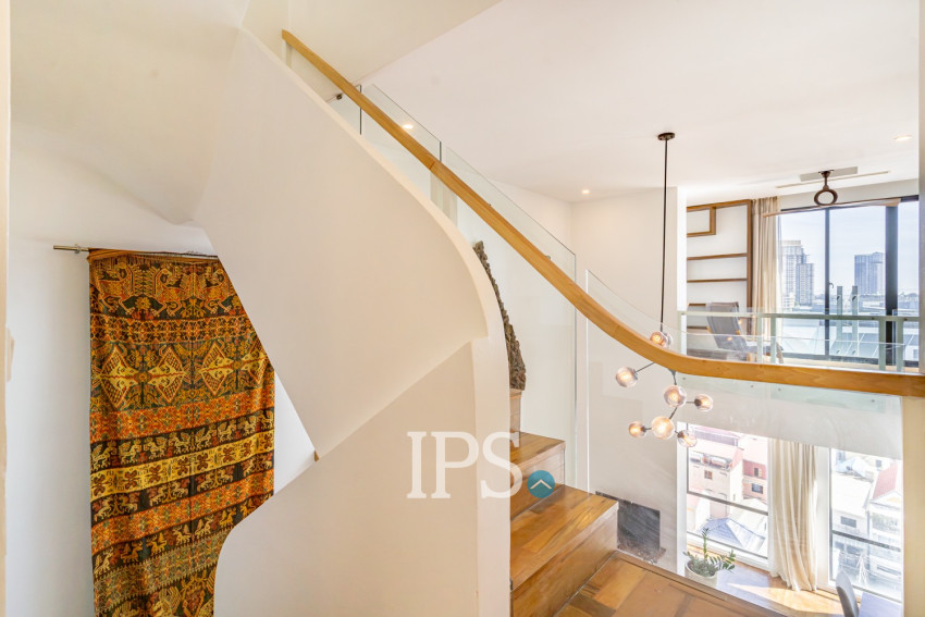 Duplex 3 Bedroom Serviced Apartment For Rent - Tonle Bassac, Phnom Penh