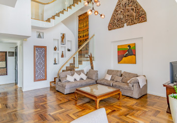 Duplex 3 Bedroom Serviced Apartment For Rent - Tonle Bassac, Phnom Penh thumbnail