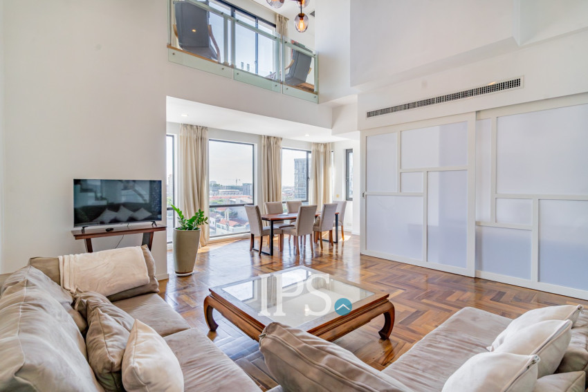 Duplex 3 Bedroom Serviced Apartment For Rent - Tonle Bassac, Phnom Penh