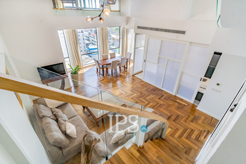 Duplex 3 Bedroom Serviced Apartment For Rent - Tonle Bassac, Phnom Penh