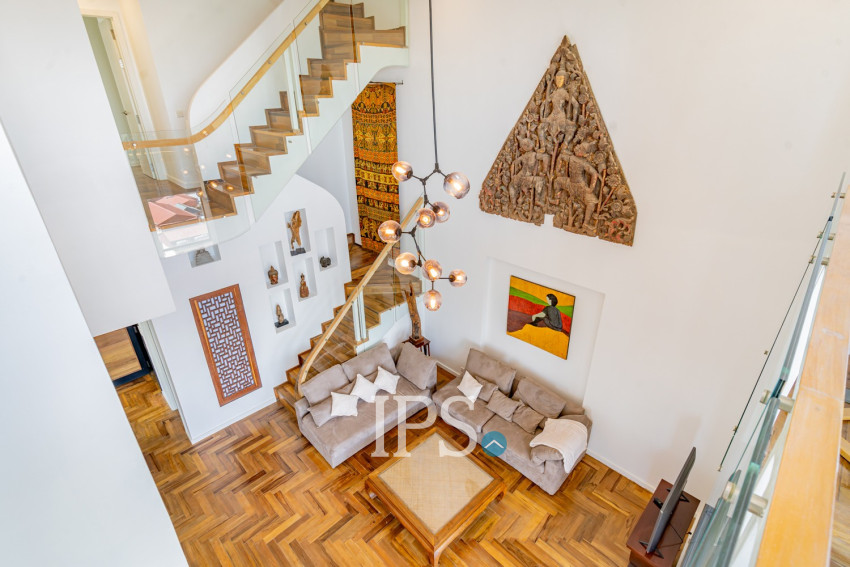 Duplex 3 Bedroom Serviced Apartment For Rent - Tonle Bassac, Phnom Penh