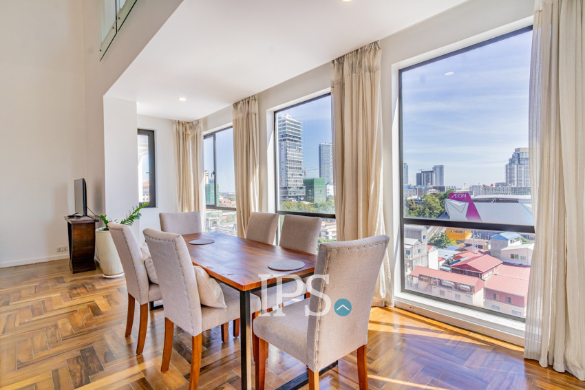 Duplex 3 Bedroom Serviced Apartment For Rent - Tonle Bassac, Phnom Penh