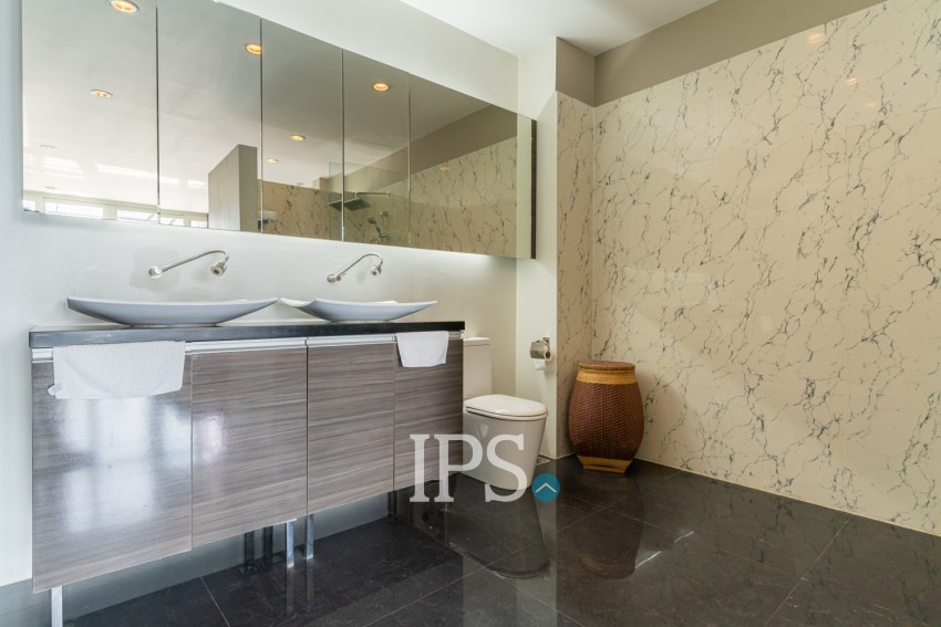 3 Bedroom Duplex Penthouse Serviced Apartment For Rent - Tonle Bassac, Phnom Penh