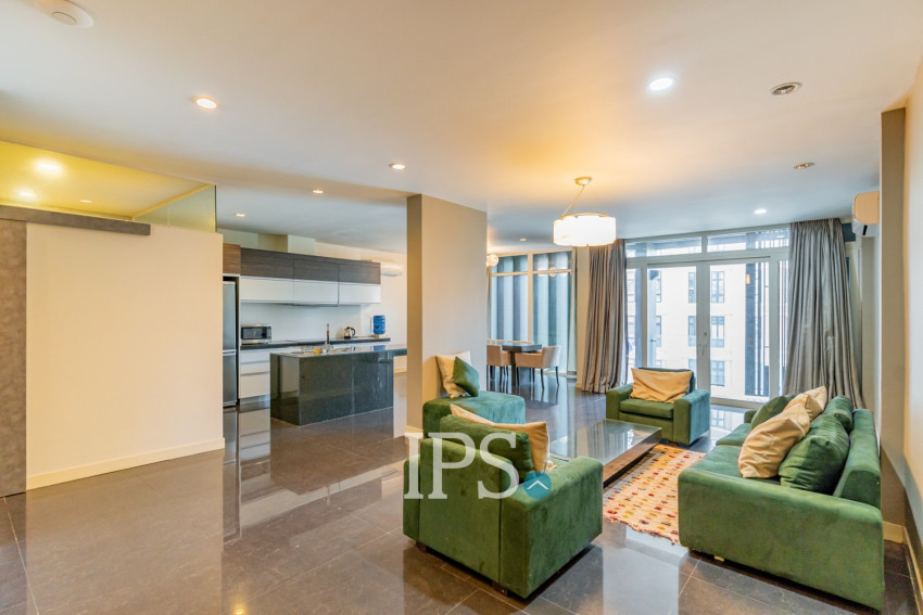 Dulex 3 Bedroom Serviced Penthouse For Rent - Tonle Bassac, Phnom Penh