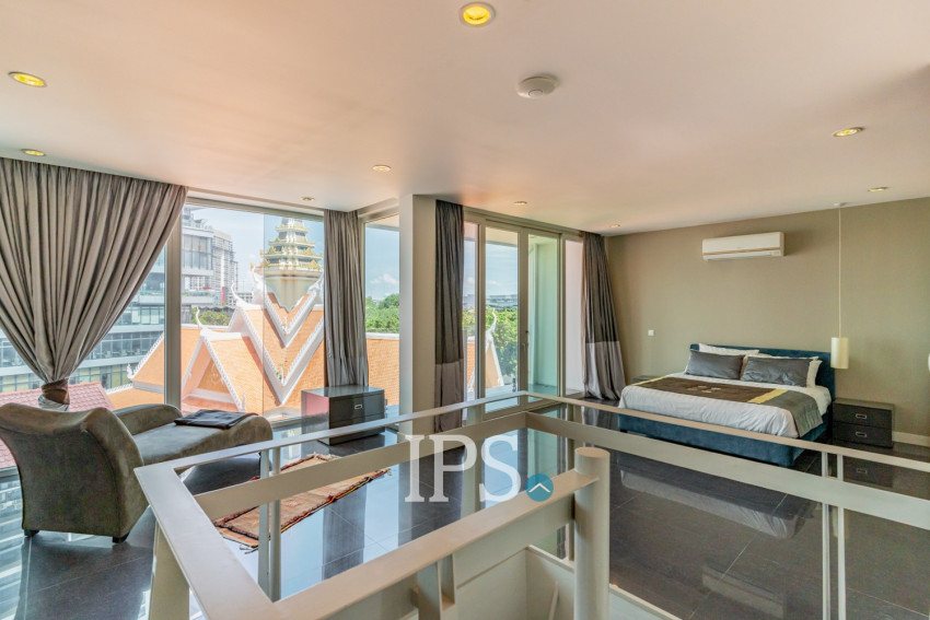 Dulex 3 Bedroom Serviced Penthouse For Rent - Tonle Bassac, Phnom Penh