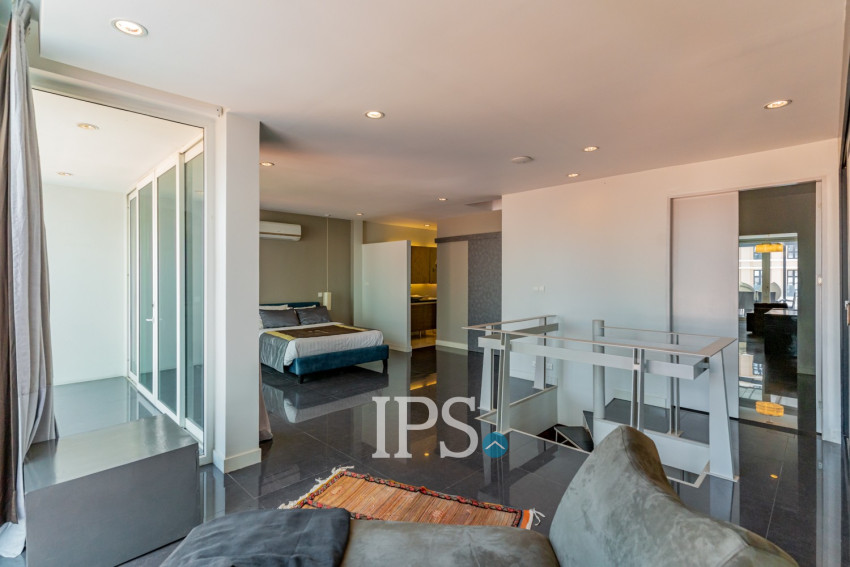 Dulex 3 Bedroom Serviced Penthouse For Rent - Tonle Bassac, Phnom Penh