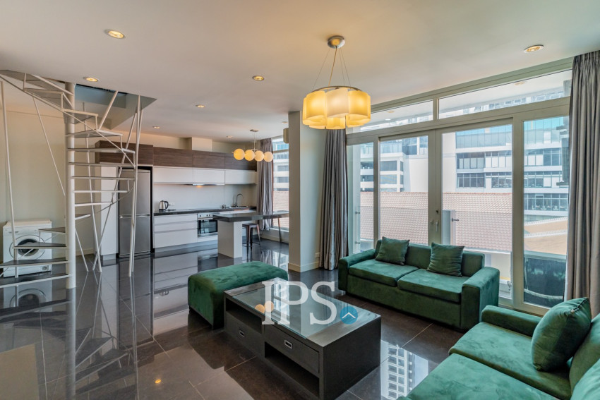 Dulex 3 Bedroom Serviced Penthouse For Rent - Tonle Bassac, Phnom Penh