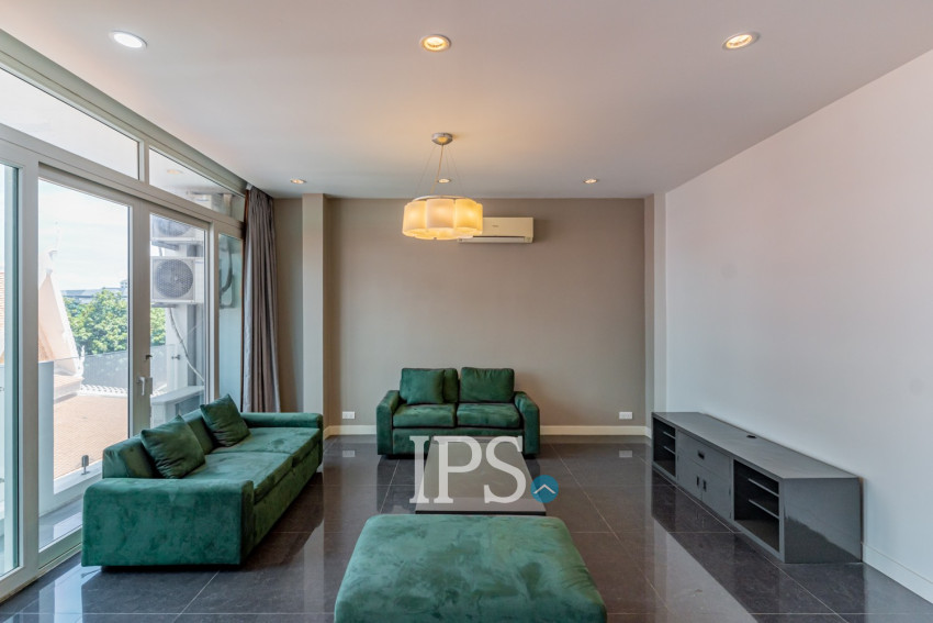 Dulex 3 Bedroom Serviced Penthouse For Rent - Tonle Bassac, Phnom Penh