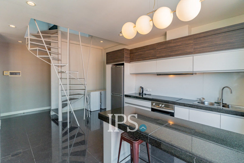 Dulex 3 Bedroom Serviced Penthouse For Rent - Tonle Bassac, Phnom Penh