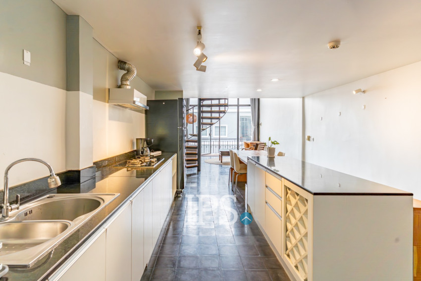 Renovated 1 Bedroom Loft Apartment For Rent - BKK1, Phnom Penh