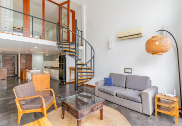 Renovated 1 Bedroom Loft Apartment For Rent - BKK1, Phnom Penh thumbnail