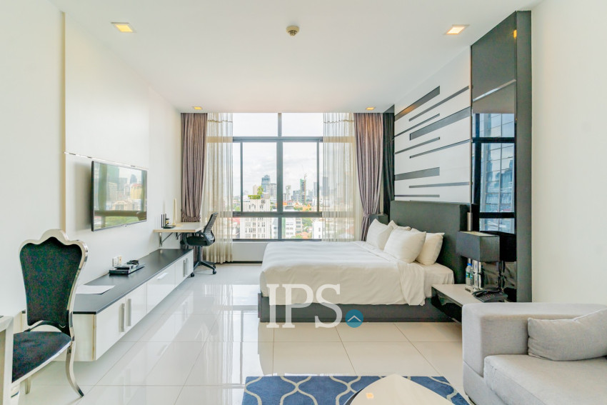 50 Sqm Studio Serviced Apartment For Rent - Beoung Raing, Phnom Penh