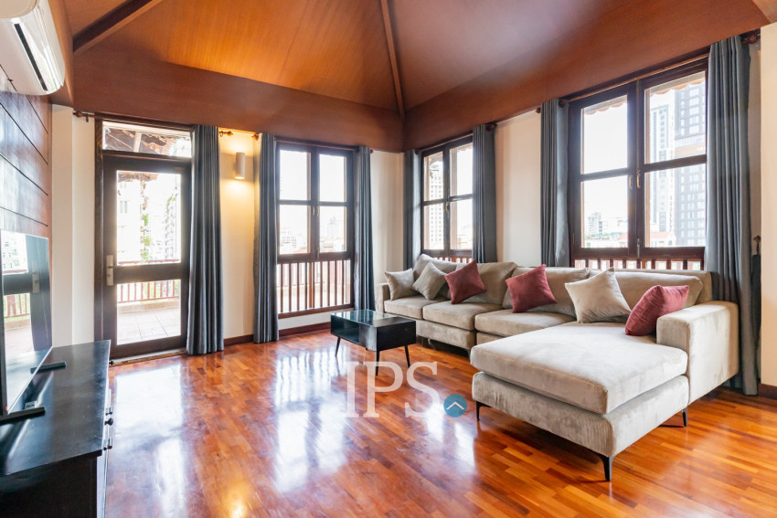 2 Bedroom Serviced Penthouse  For Rent - BKK1, Phnom Penh