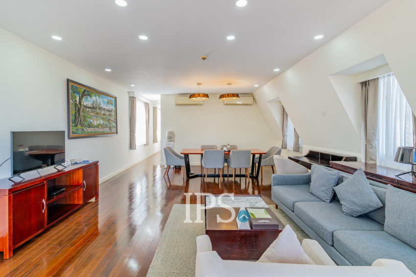 3 Bedroom Serviced Penthouse For Rent - Wat Phnom, Phnom Penh
