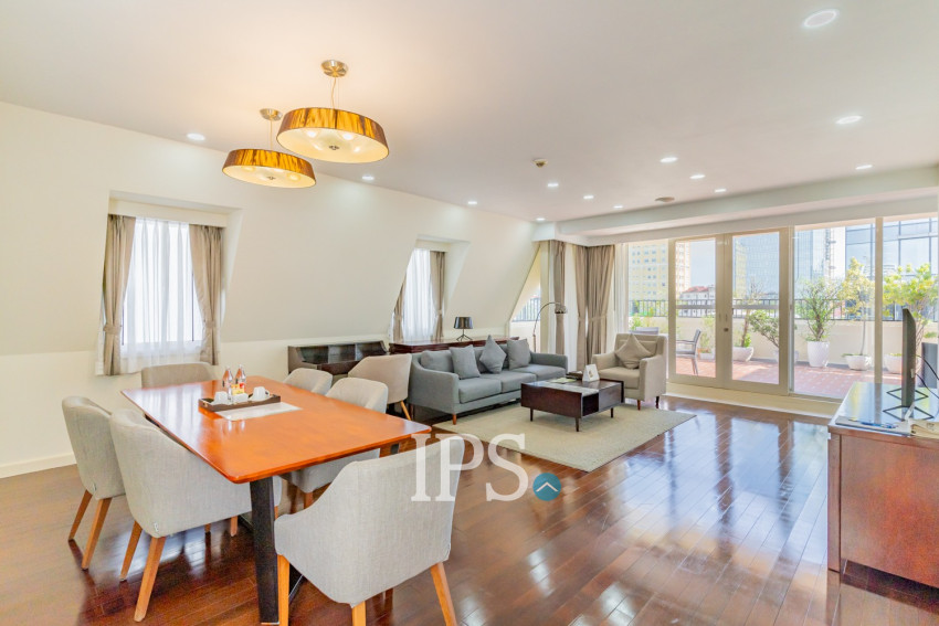 3 Bedroom Serviced Penthouse For Rent - Wat Phnom, Phnom Penh