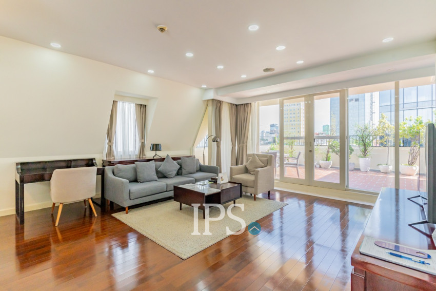 3 Bedroom Serviced Penthouse For Rent - Wat Phnom, Phnom Penh