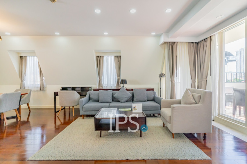 3 Bedroom Serviced Penthouse For Rent - Wat Phnom, Phnom Penh