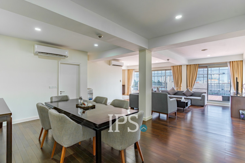 3 Bedroom Serviced Penthouse For Rent - Wat Phnom, Phnom Penh