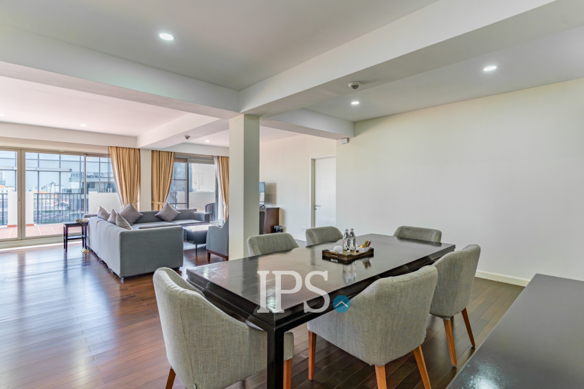 3 Bedroom Serviced Penthouse For Rent - Wat Phnom, Phnom Penh