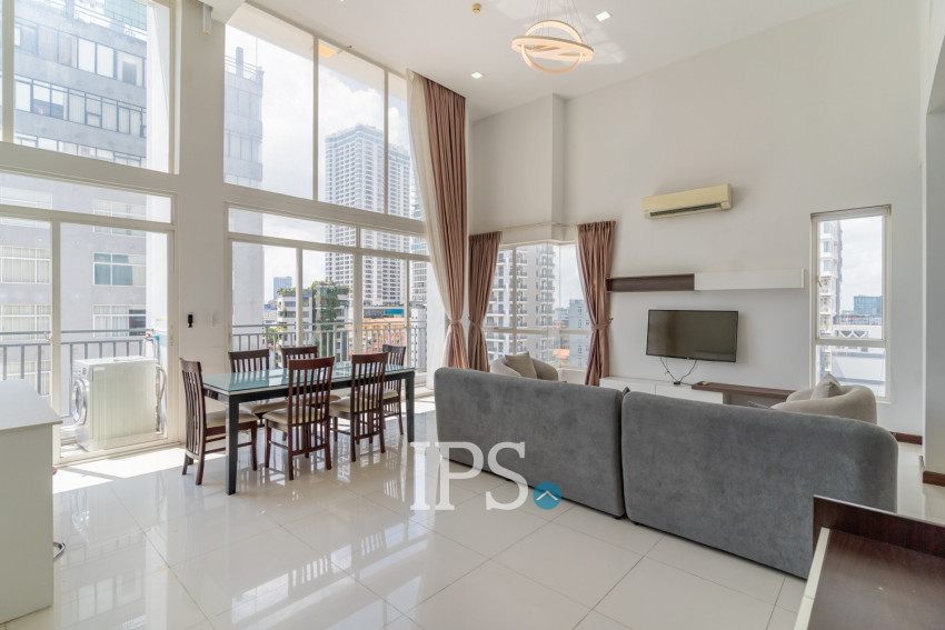 Duplex 2 Bedroom Serviced Apartment For Rent - Tonle Bassac, Phnom Penh