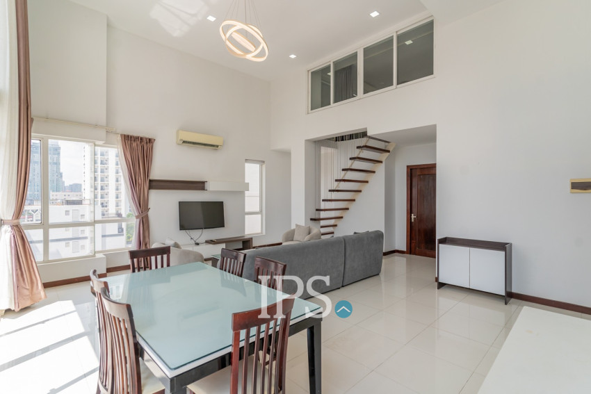 Duplex 2 Bedroom Serviced Apartment For Rent - Tonle Bassac, Phnom Penh