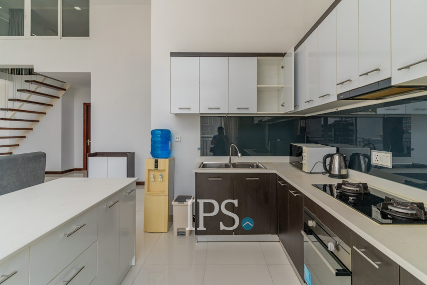 Duplex 2 Bedroom Serviced Apartment For Rent - Tonle Bassac, Phnom Penh