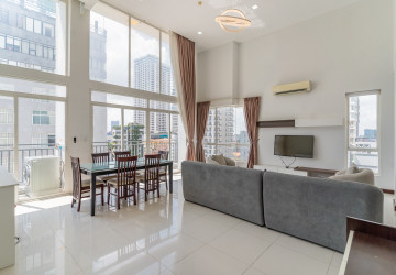 Duplex 2 Bedroom Serviced Apartment For Rent - Tonle Bassac, Phnom Penh thumbnail