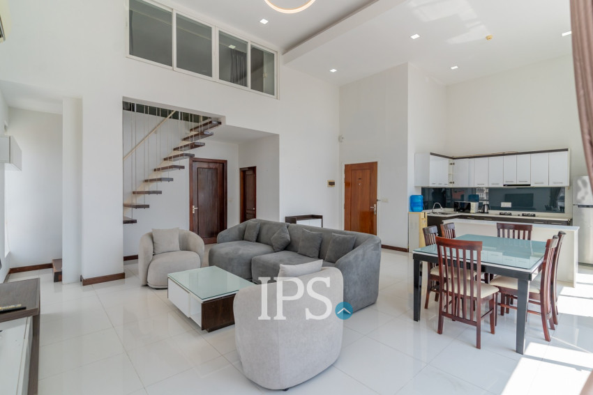 Duplex 2 Bedroom Serviced Apartment For Rent - Tonle Bassac, Phnom Penh