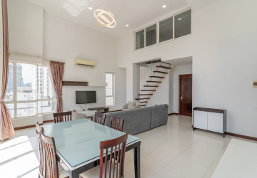 Duplex 2 Bedroom Serviced Apartment For Rent - Tonle Bassac, Phnom Penh thumbnail