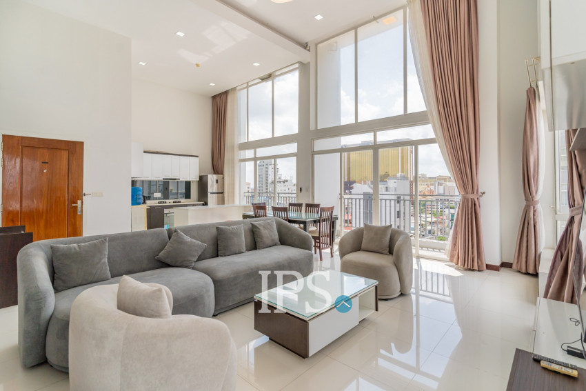Duplex 2 Bedroom Serviced Apartment For Rent - Tonle Bassac, Phnom Penh