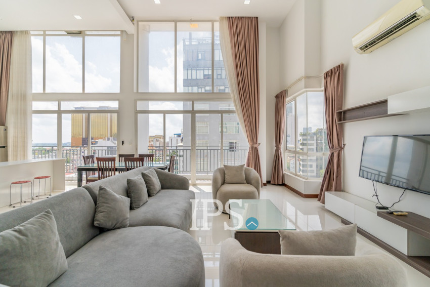 Duplex 2 Bedroom Serviced Apartment For Rent - Tonle Bassac, Phnom Penh