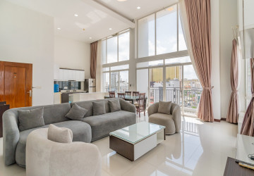 Duplex 2 Bedroom Serviced Apartment For Rent - Tonle Bassac, Phnom Penh thumbnail