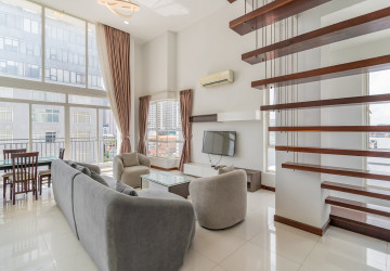 Duplex 2 Bedroom Serviced Apartment For Rent - Tonle Bassac, Phnom Penh thumbnail