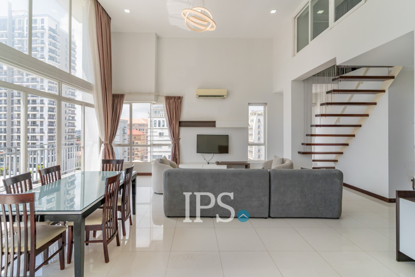 Duplex 2 Bedroom Serviced Apartment For Rent - Tonle Bassac, Phnom Penh