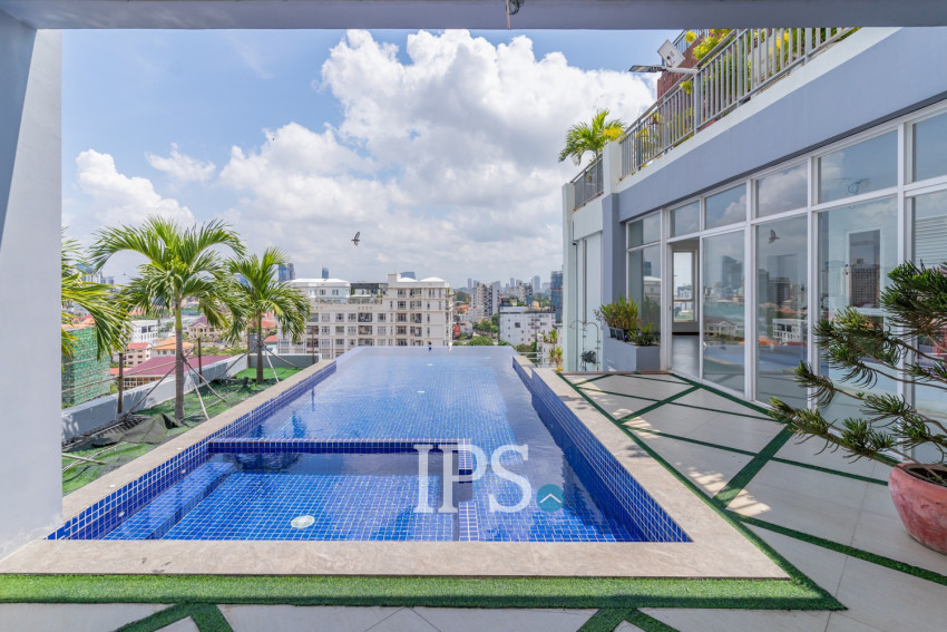Duplex 2 Bedroom Serviced Apartment For Rent - Tonle Bassac, Phnom Penh