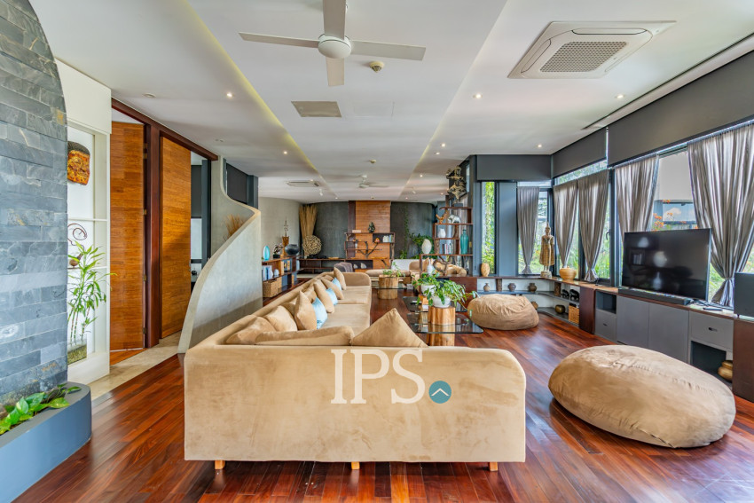 Duplex 4 Bedroom Penthouse For Rent - Tonle Bassac, Phnom Penh