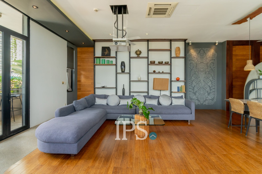 2 Bedroom Serviced Apartment For Rent - Tonle Bassac, Phnom Penh