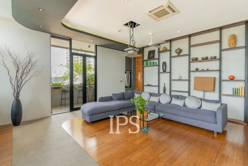 2 Bedroom Serviced Apartment For Rent - Tonle Bassac, Phnom Penh
