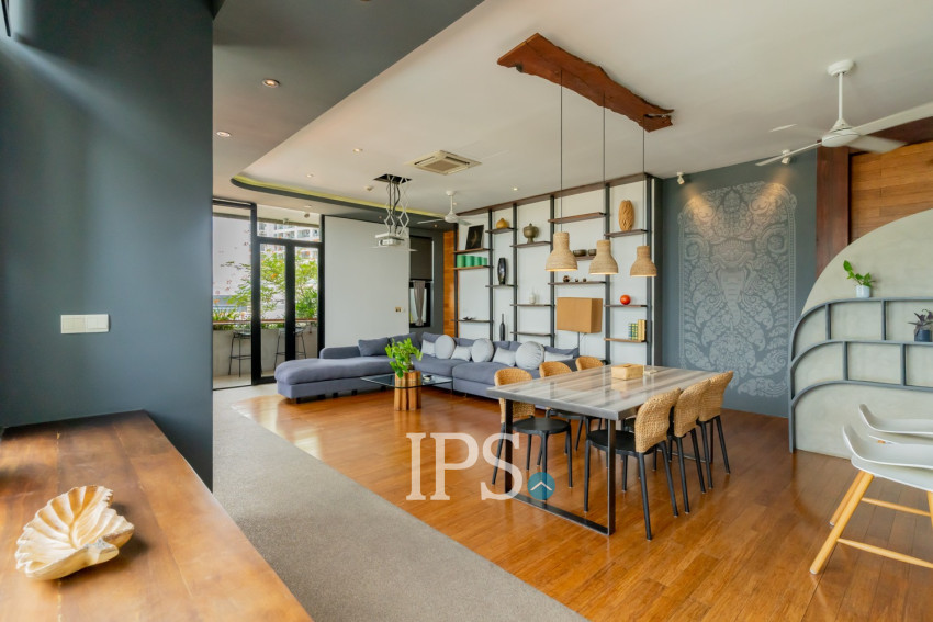 2 Bedroom Serviced Apartment For Rent - Tonle Bassac, Phnom Penh