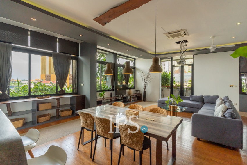 2 Bedroom Serviced Apartment For Rent - Tonle Bassac, Phnom Penh