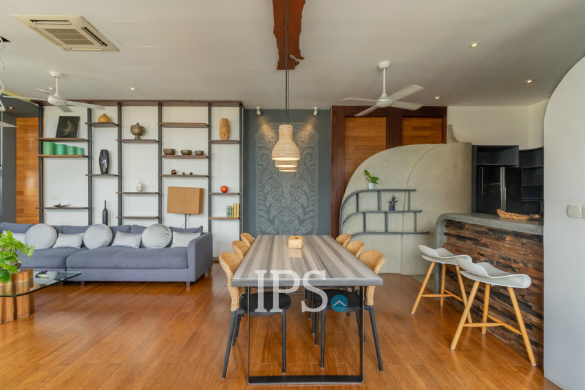 2 Bedroom Serviced Apartment For Rent - Tonle Bassac, Phnom Penh