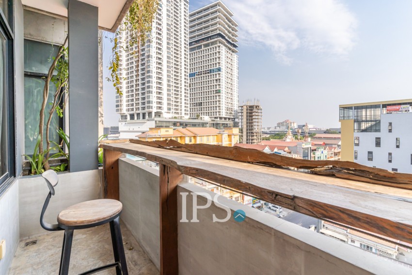 1 Bedroom Serviced Apartment For Rent - Tonle Bassac, Phnom Penh