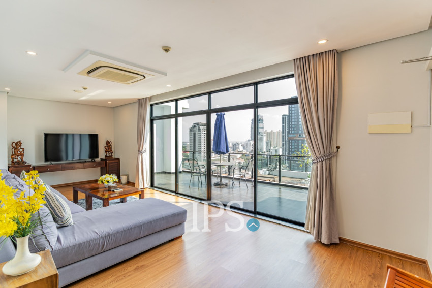 Duplex 4 Bedroom Serviced Penthouse For Rent - BKK1, Phnom Penh