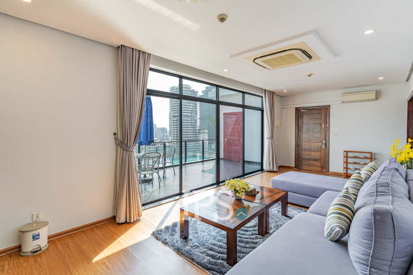 Duplex 4 Bedroom Serviced Penthouse For Rent - BKK1, Phnom Penh