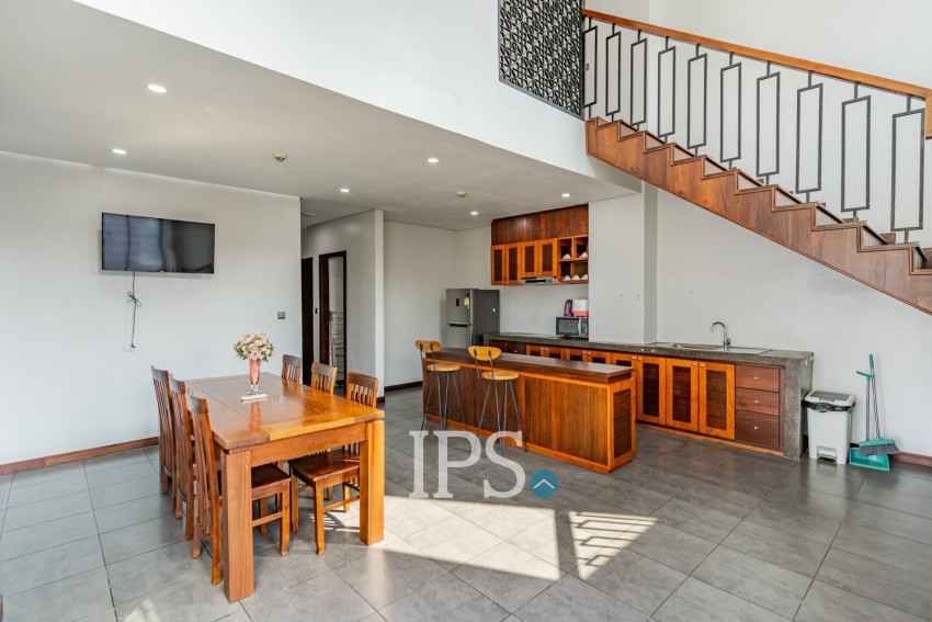Duplex 4 Bedroom Serviced Penthouse For Rent - BKK1, Phnom Penh